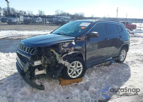 2019 Jeep Compass Sport Fwd z USA, uszkodzony, nr VIN 3C4NJCAB5KT613144